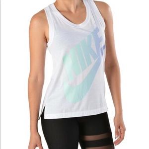 New NIKE Logo Futura Tank Top Activewear SZ M
